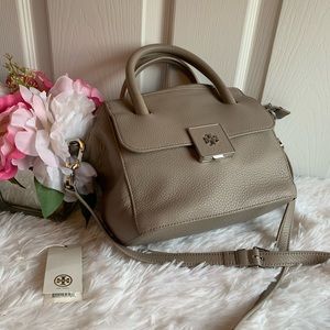 EUC Tory Burch mini Clara bag French gray
